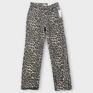 BDG Leopard Print Flare Jeans